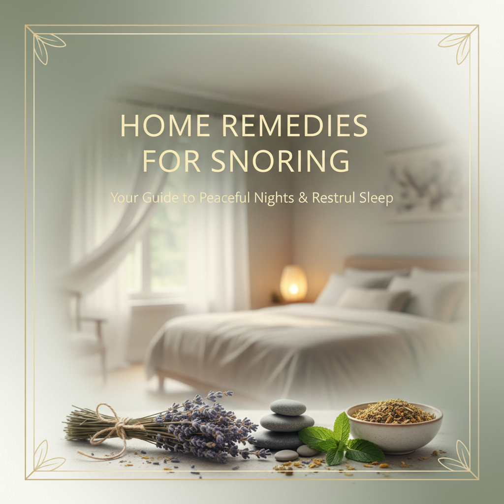Home Remedies for Snoring Cover